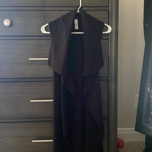 Long black vest